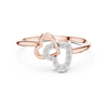Modern Minimalist Rose Gold Engagement Ring