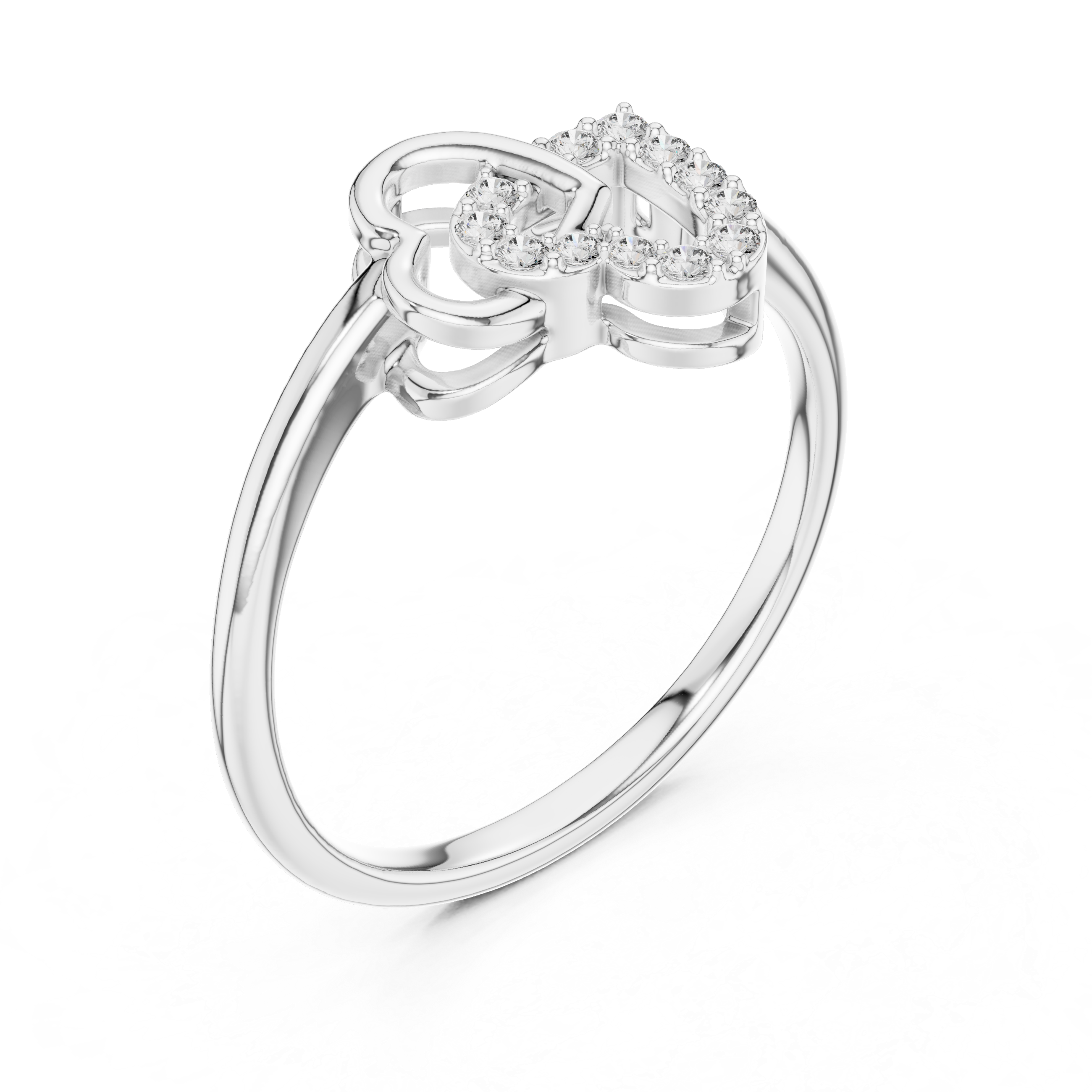 Modern Minimalist Rose Gold Engagement Ring