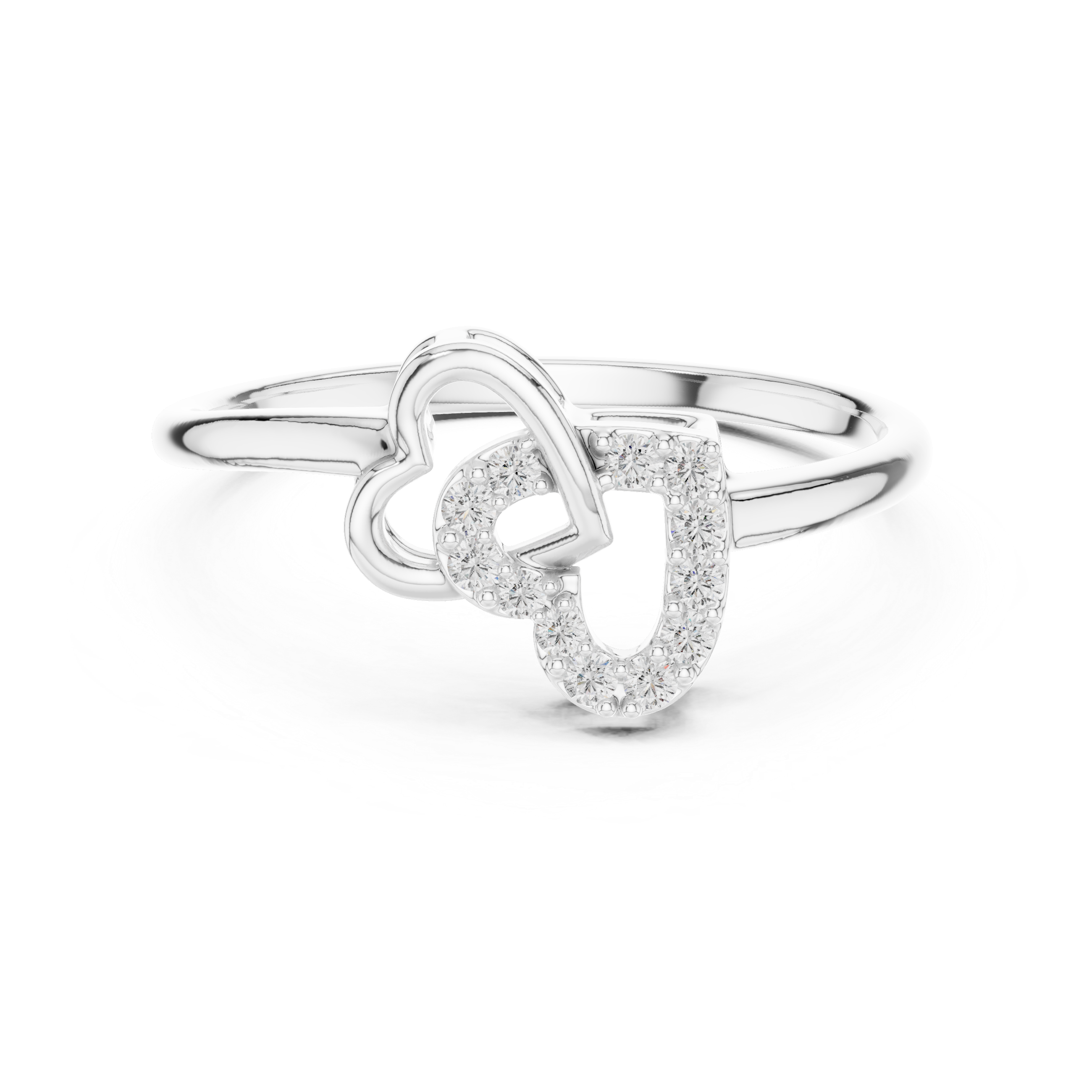 Modern Minimalist Rose Gold Engagement Ring