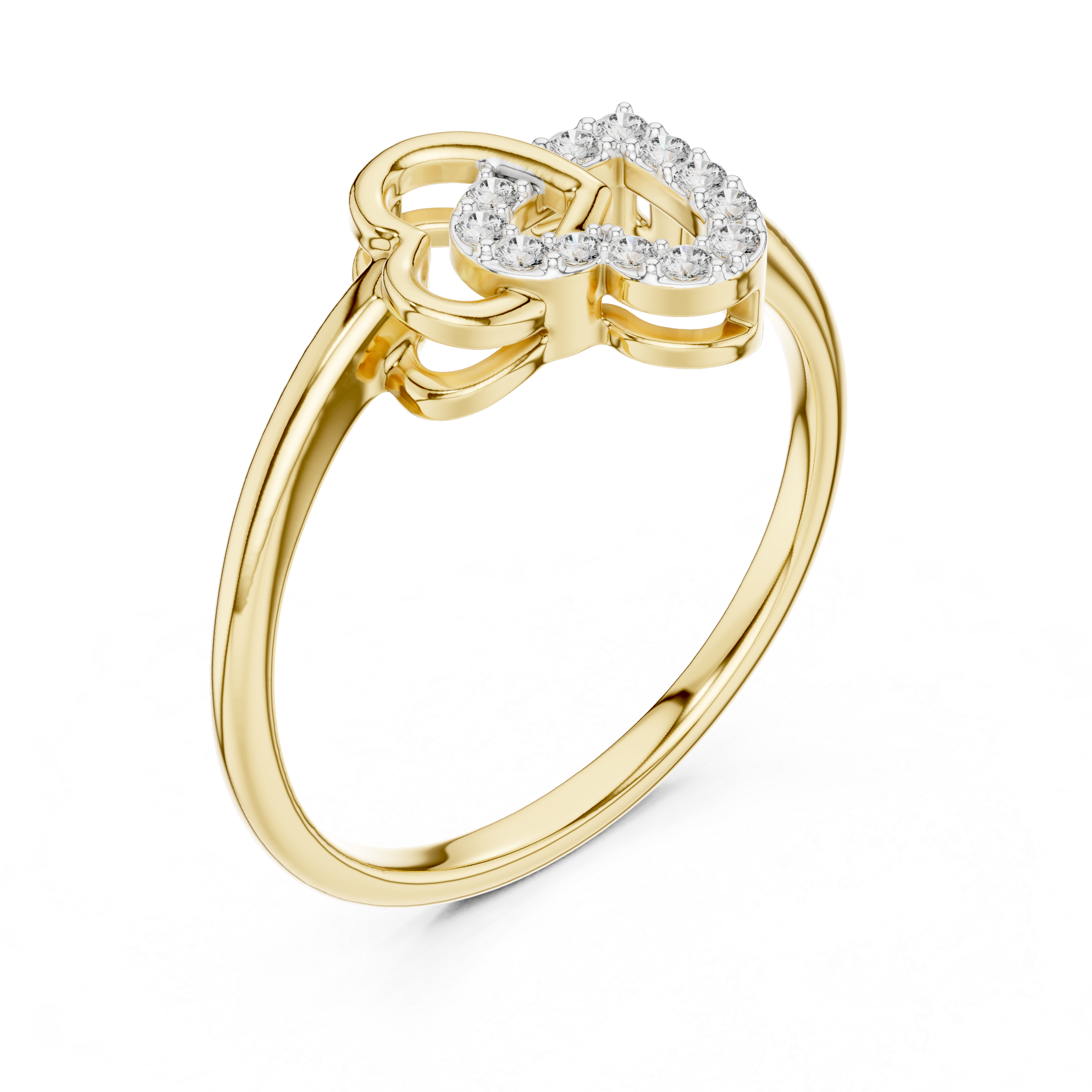 Modern Minimalist Rose Gold Engagement Ring