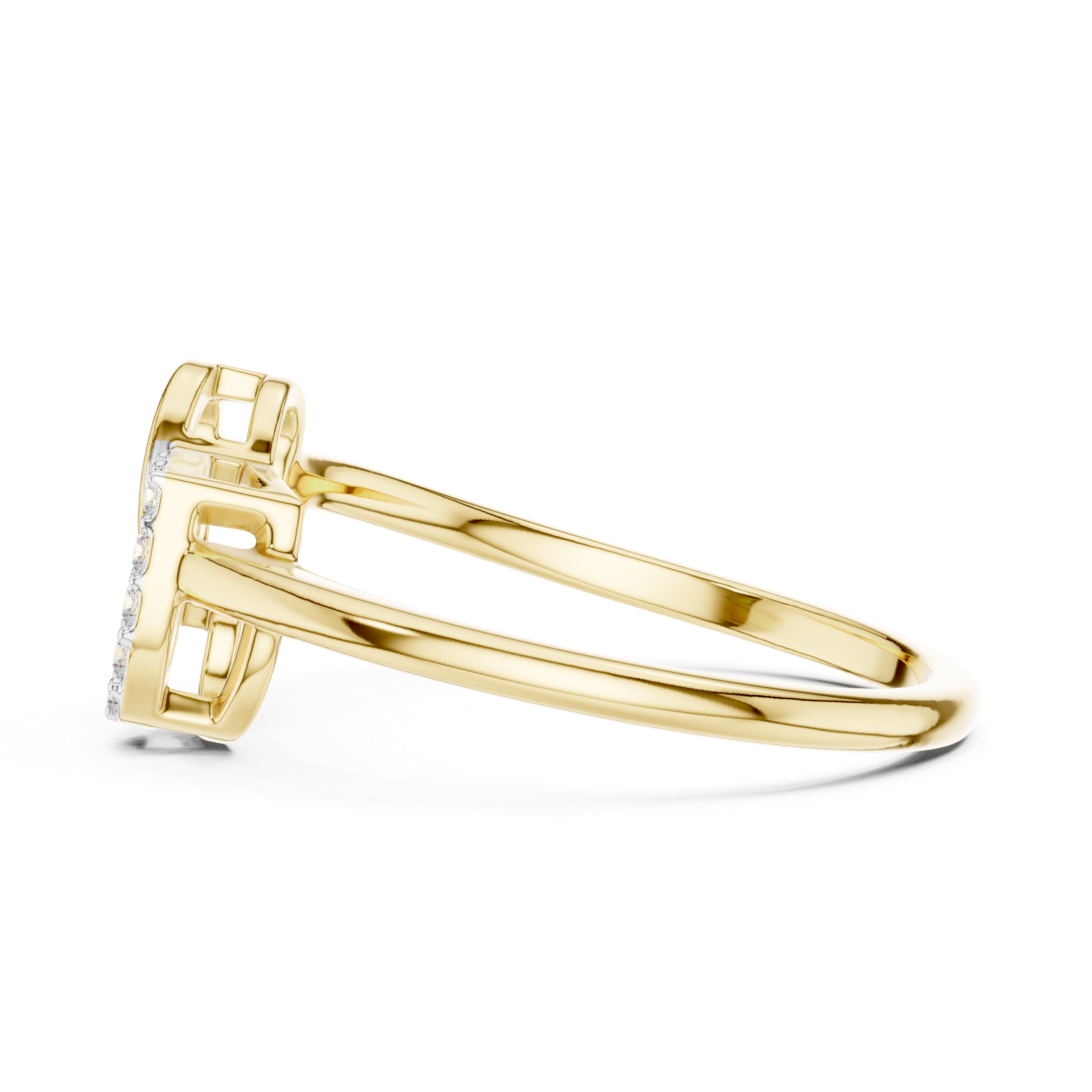 Modern Minimalist Rose Gold Engagement Ring