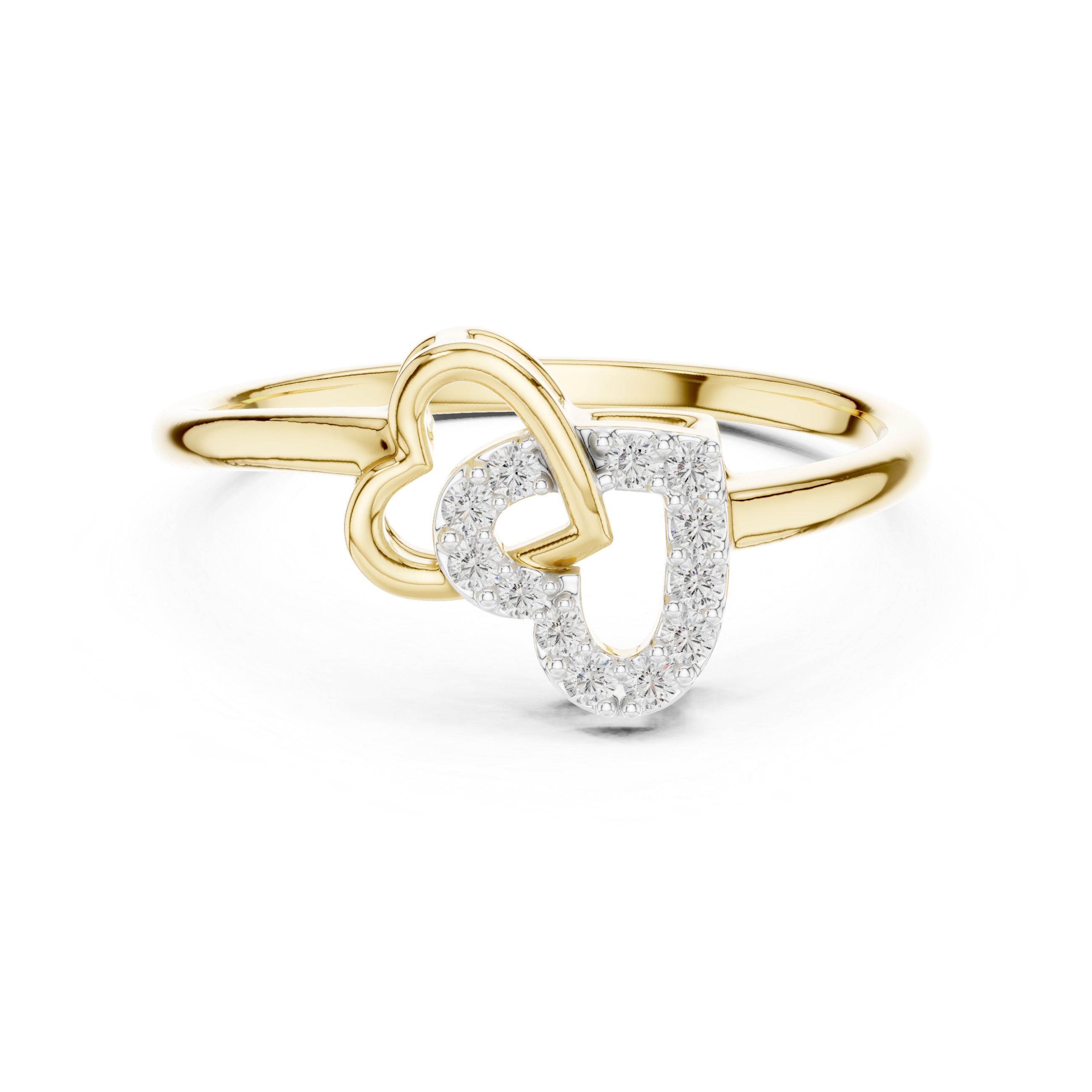 Modern Minimalist Rose Gold Engagement Ring