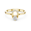 Elegant Rose Gold Diamond Halo Ring