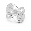 Triple Bloom Diamond Ring