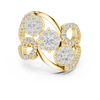 Triple Bloom Diamond Ring