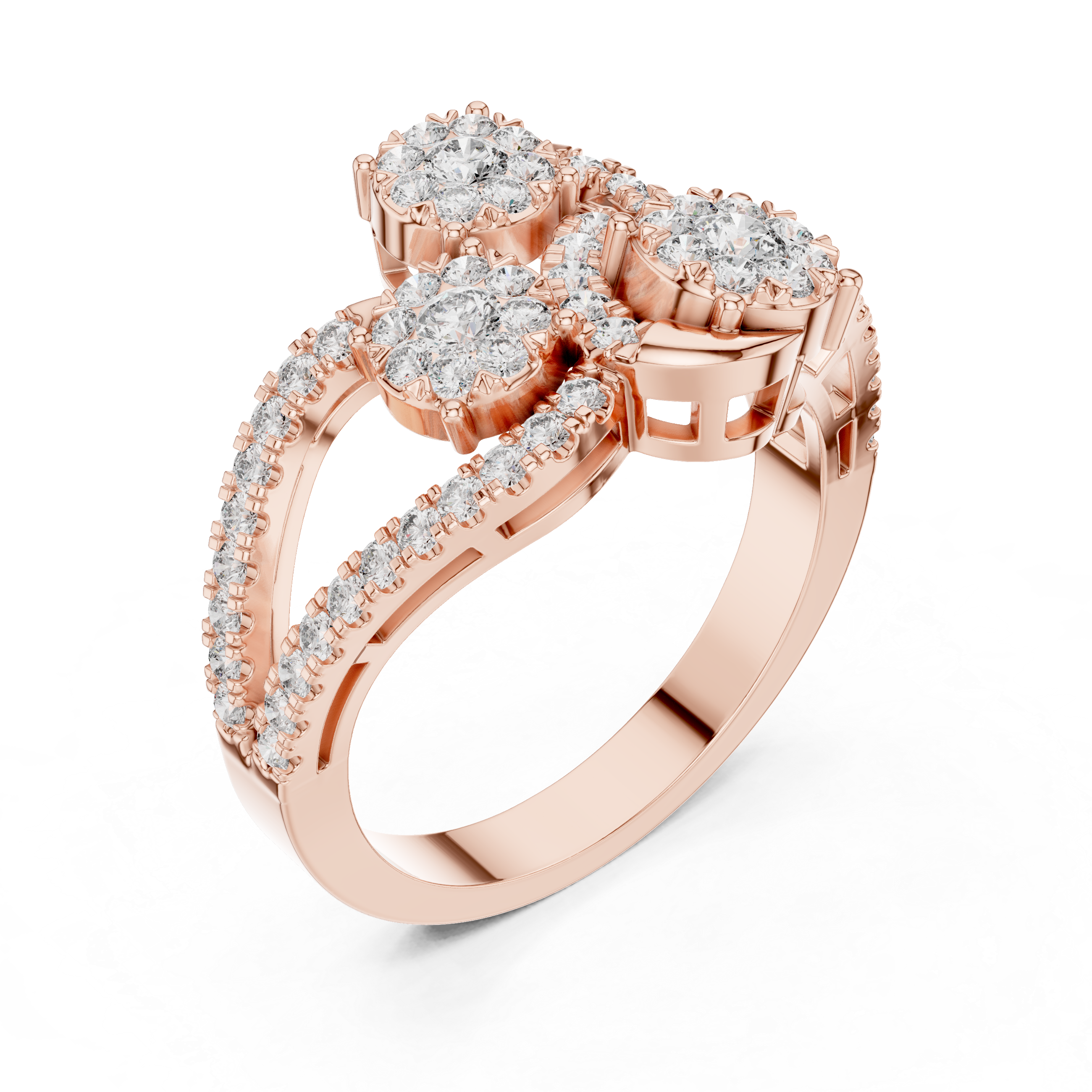 Trio Sparkle Diamond Ring
