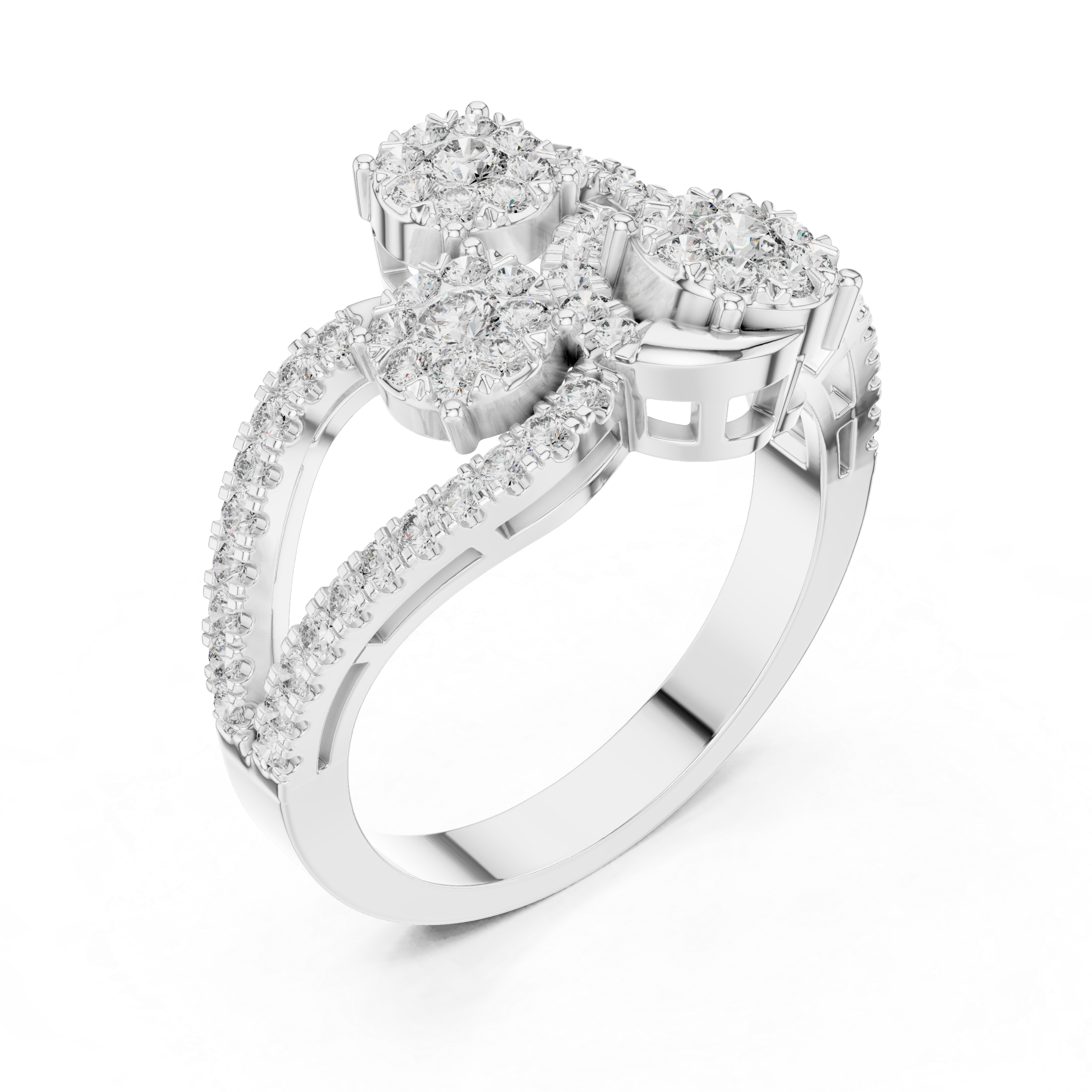 Trio Sparkle Diamond Ring