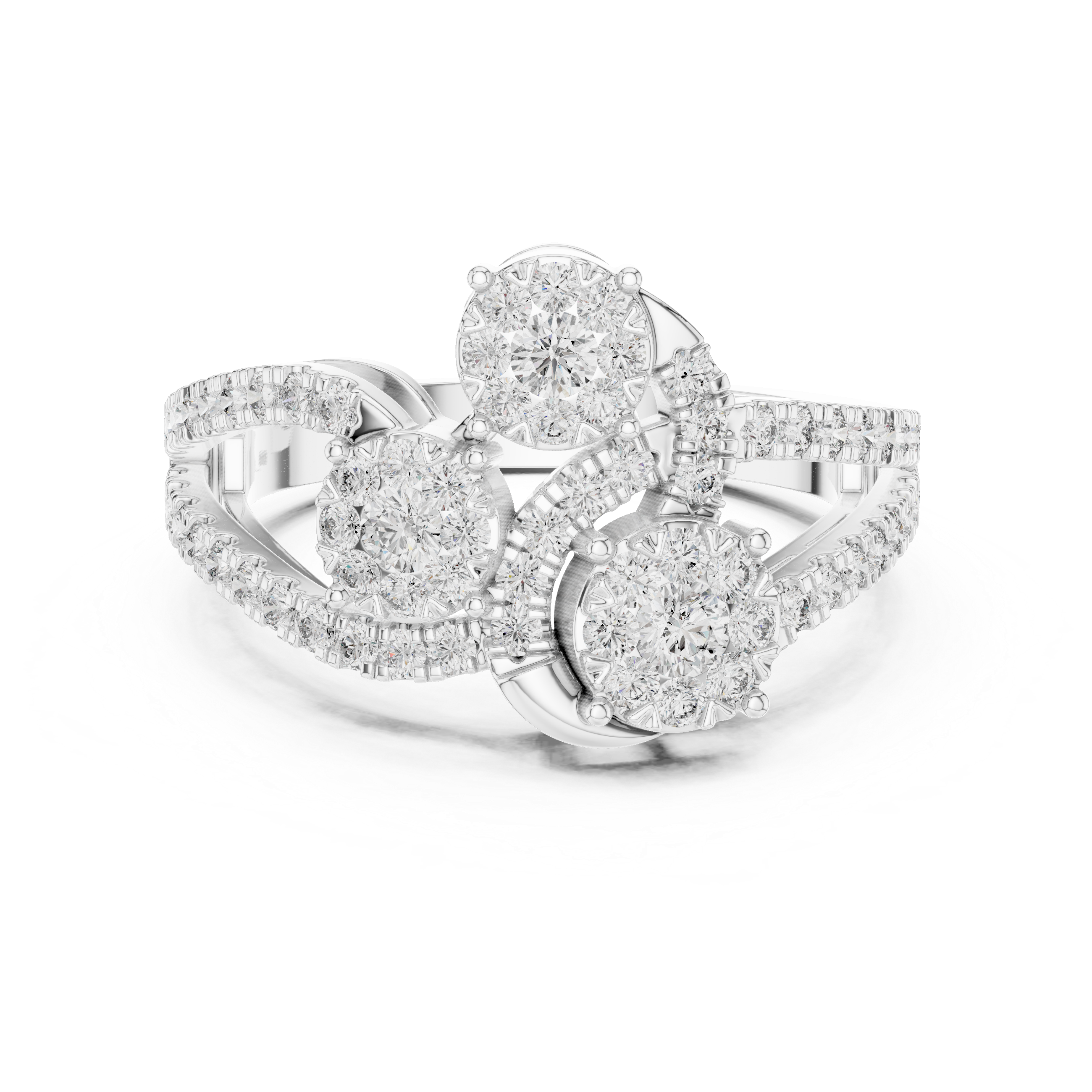 Trio Sparkle Diamond Ring