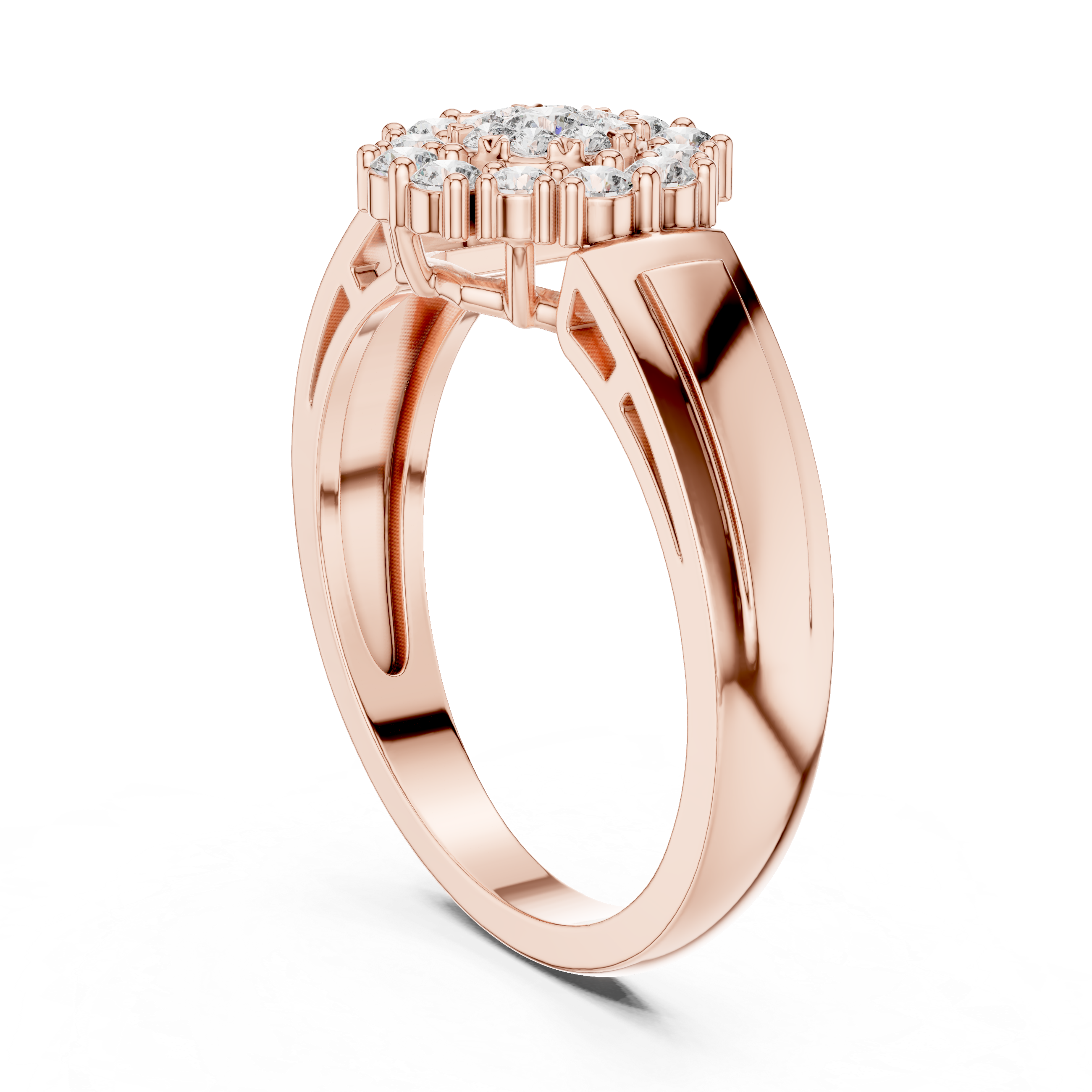 Classic  Double Halo Diamond Ring