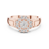Classic  Double Halo Diamond Ring