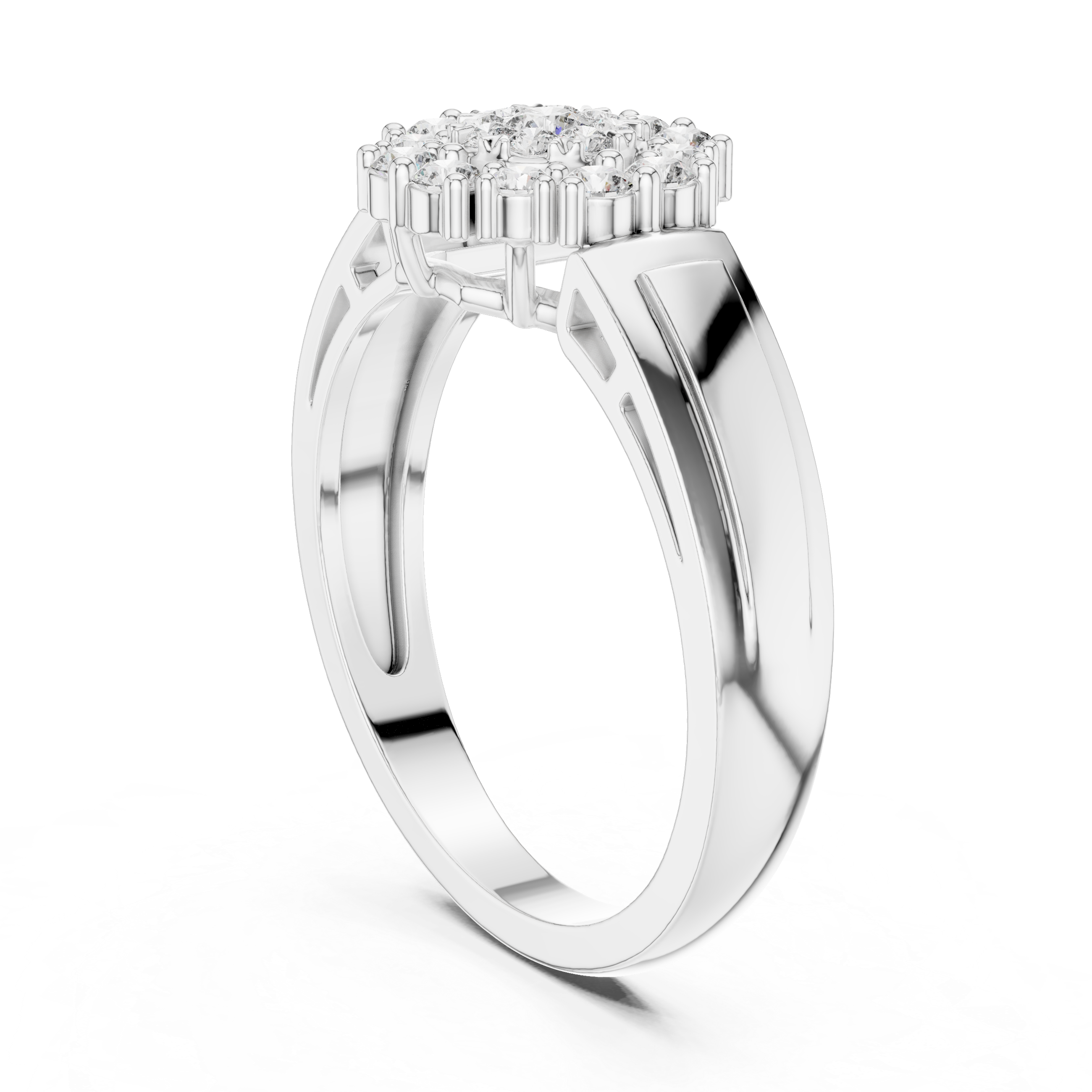 Classic  Double Halo Diamond Ring