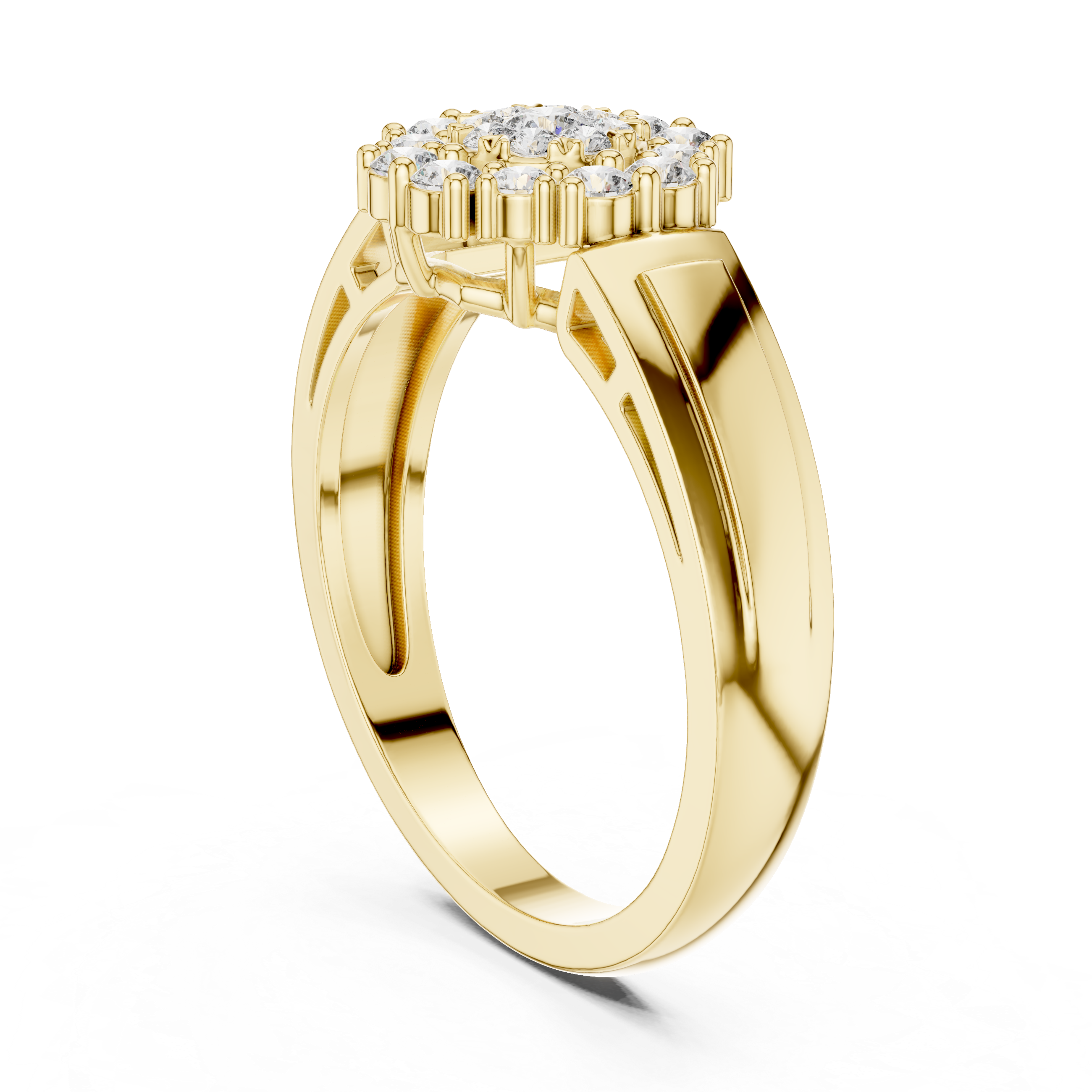 Classic  Double Halo Diamond Ring