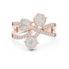 Three diamond clusters and a delicate split band.