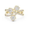 Three diamond clusters and a delicate split band.