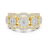 Cluster Diamond Statement Ring