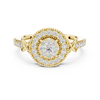 Sophisticated Engagement Ring with Halo Setting