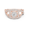 Elegant crisscross diamond-accented split band.