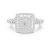 Geometric ring with a round cluster center