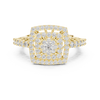 Geometric ring with a round cluster center