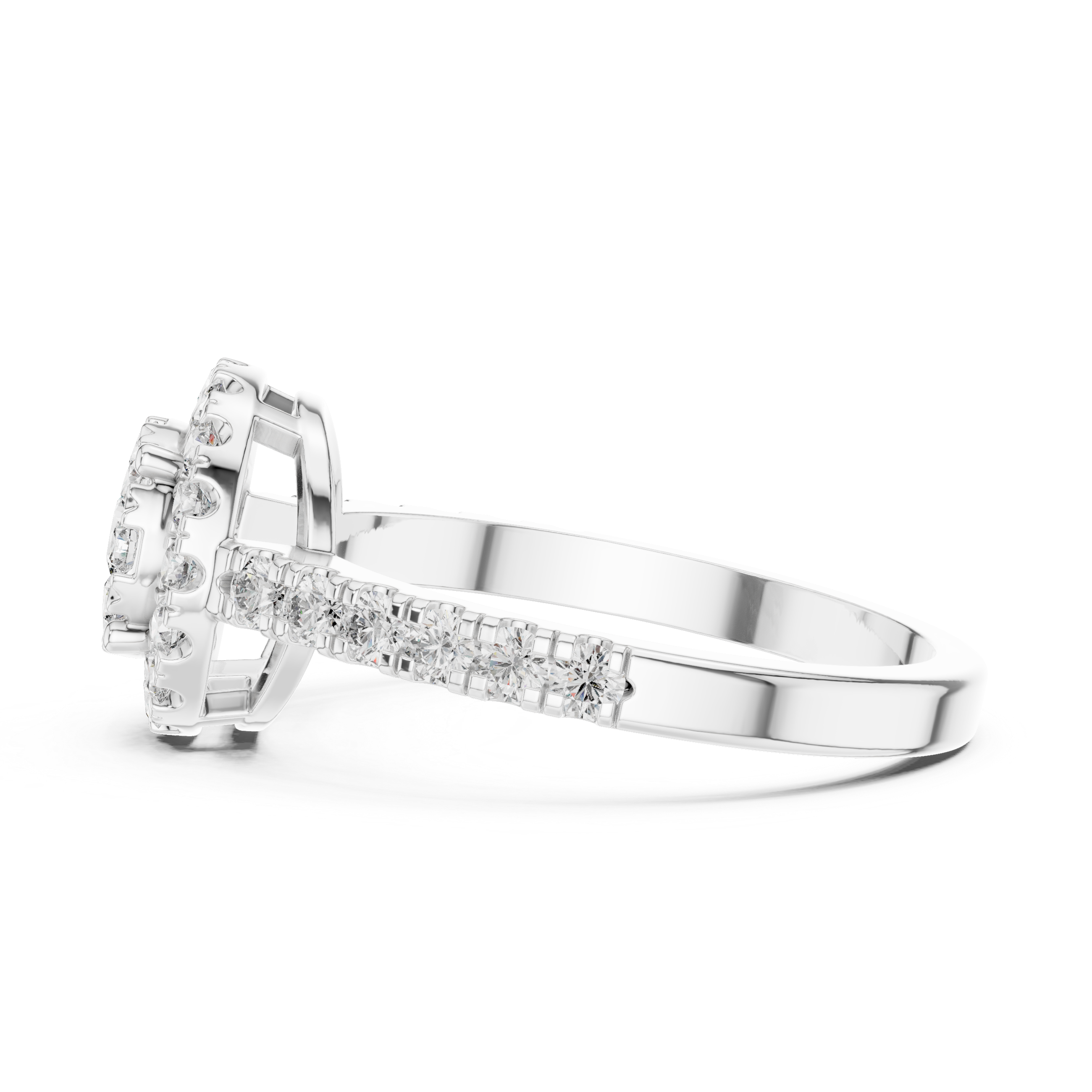 Diamond cluster and halo design.