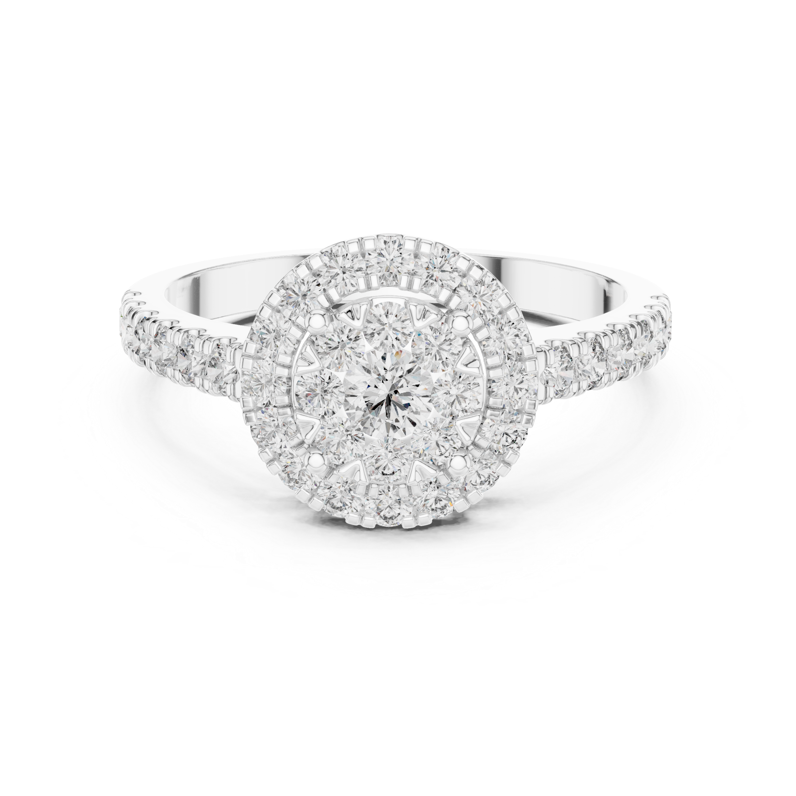 Diamond cluster and halo design.