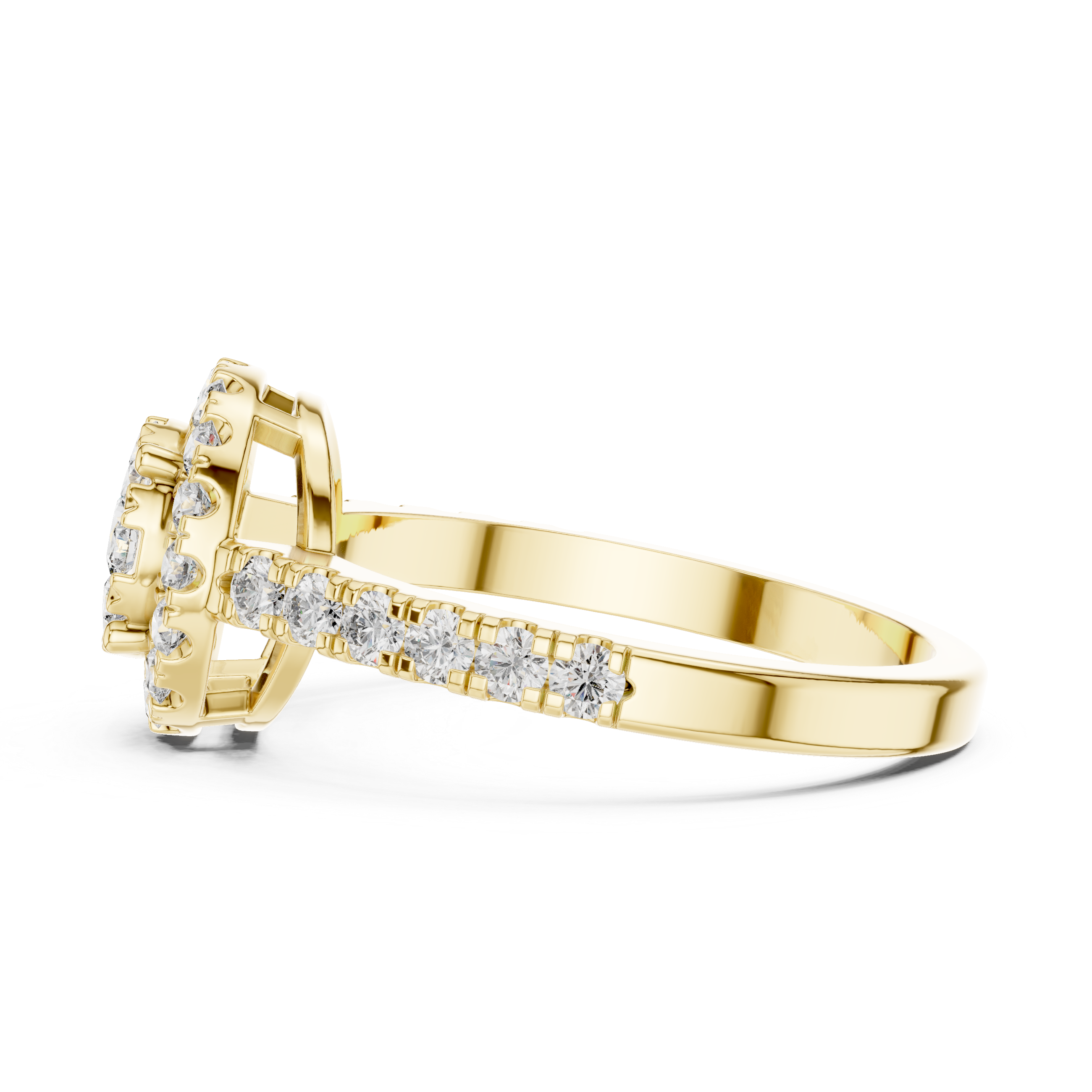 Diamond cluster and halo design.