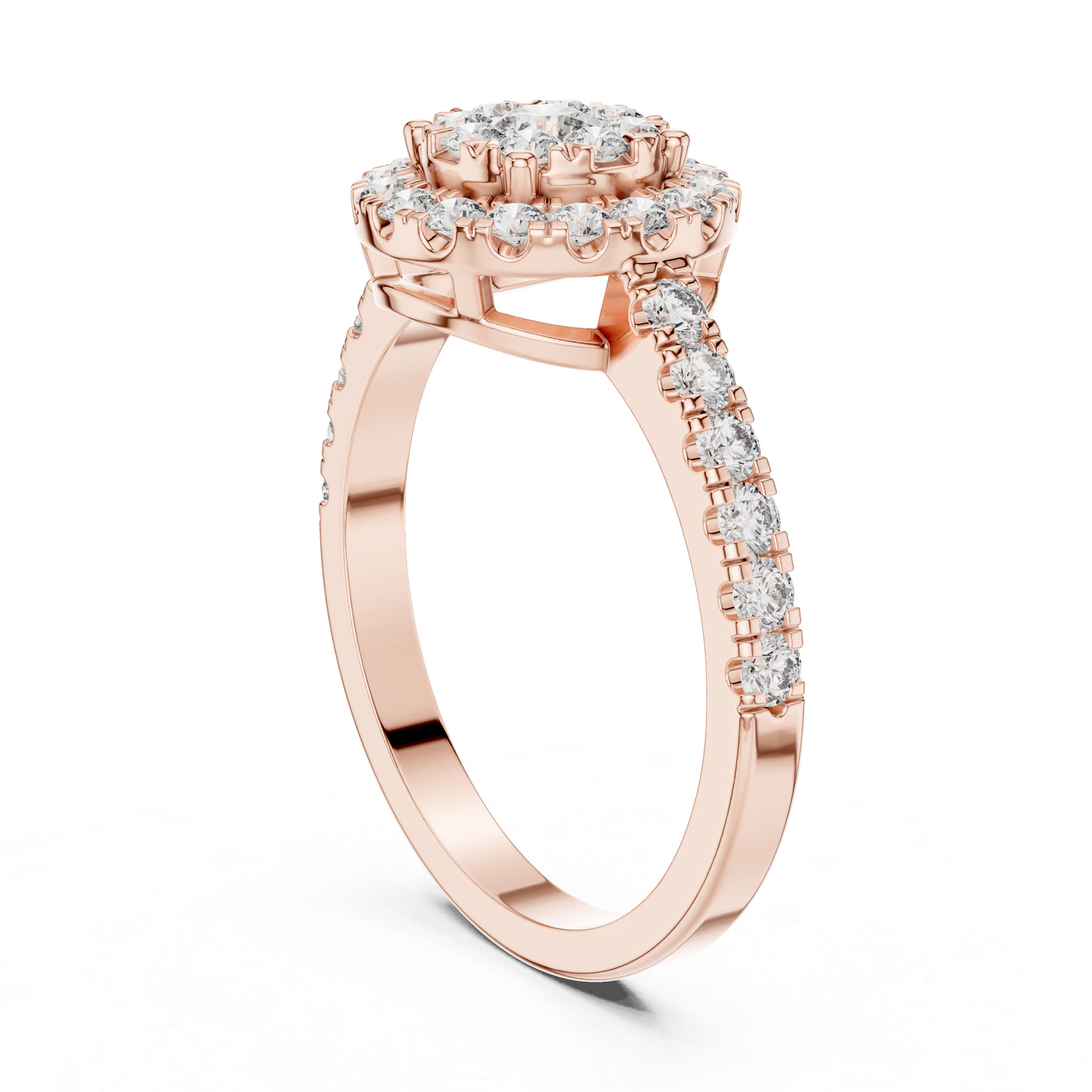 Diamond cluster and halo design.