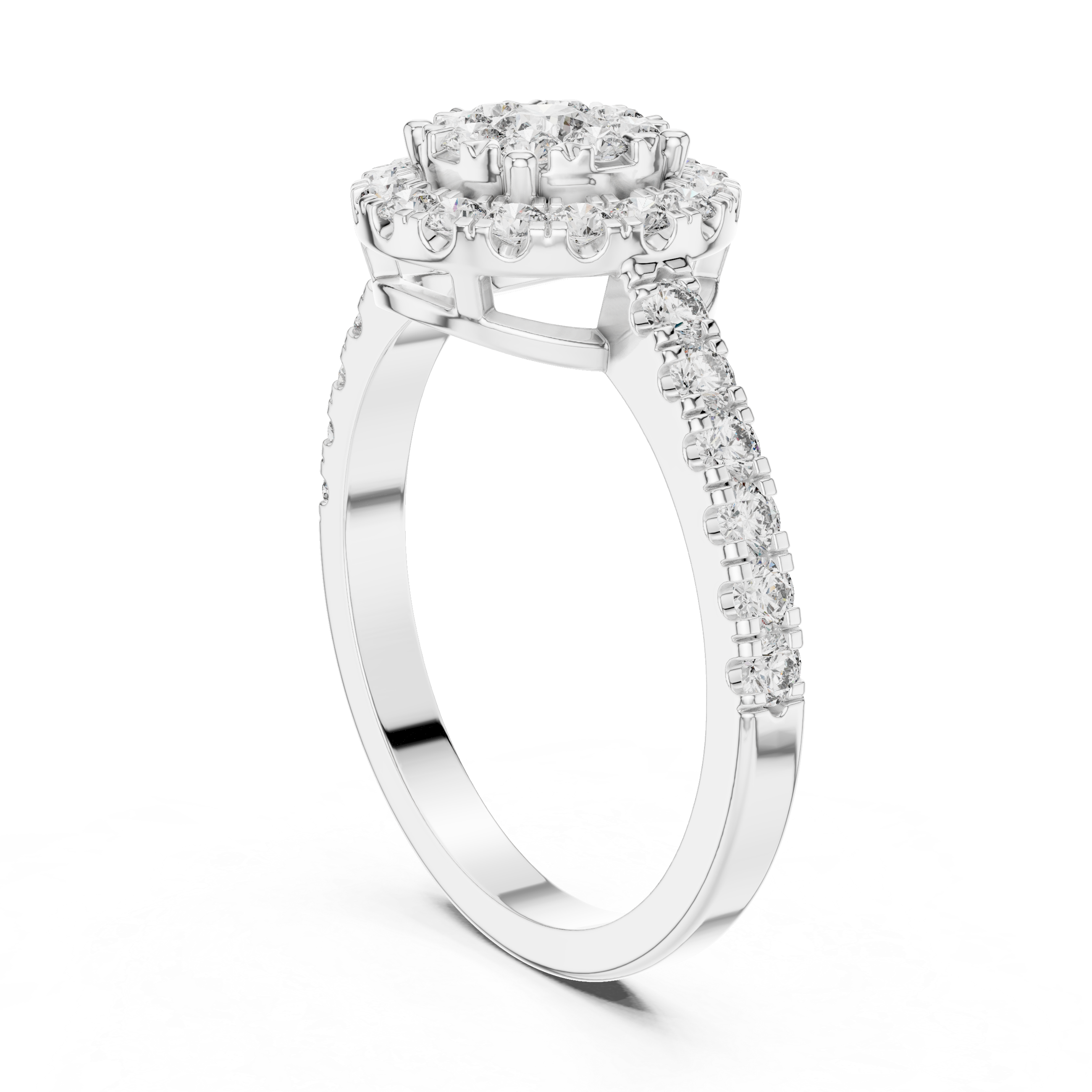 Diamond cluster and halo design.
