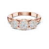 Triple Cluster Diamond Ring
