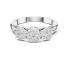 Triple Cluster Diamond Ring