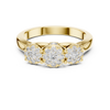 Triple Cluster Diamond Ring
