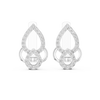 Rose gold and diamond stud earrings