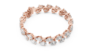 Royal Radiance Pear Diamond Bracelet