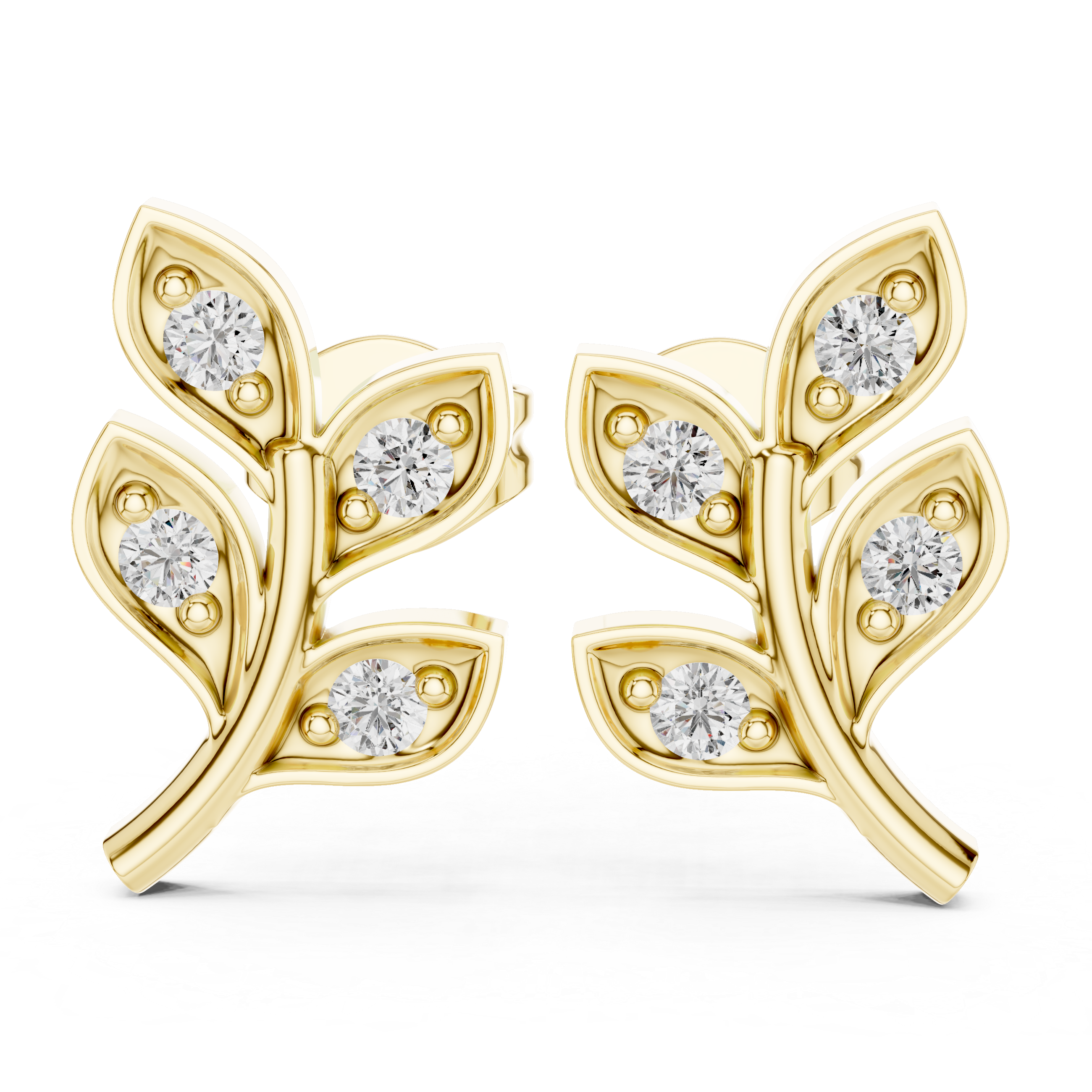 Dewleaf Diamond Studs
