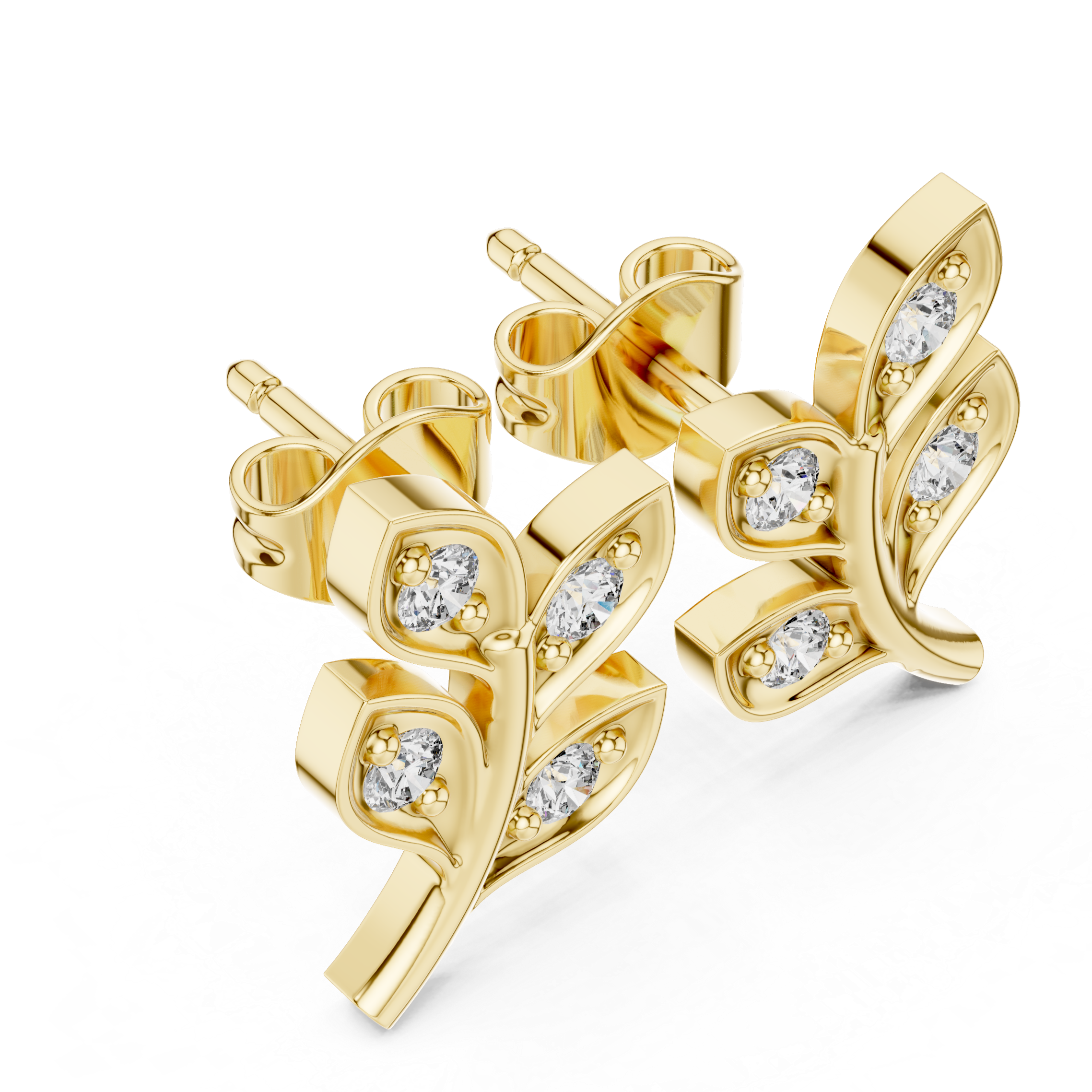 Dewleaf Diamond Studs