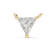 Trillion-Cut Diamond Pendant in Rose Gold Prong Setting