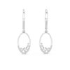 Rosy Luxe Diamond Hoop Earrings