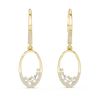 Rosy Luxe Diamond Hoop Earrings