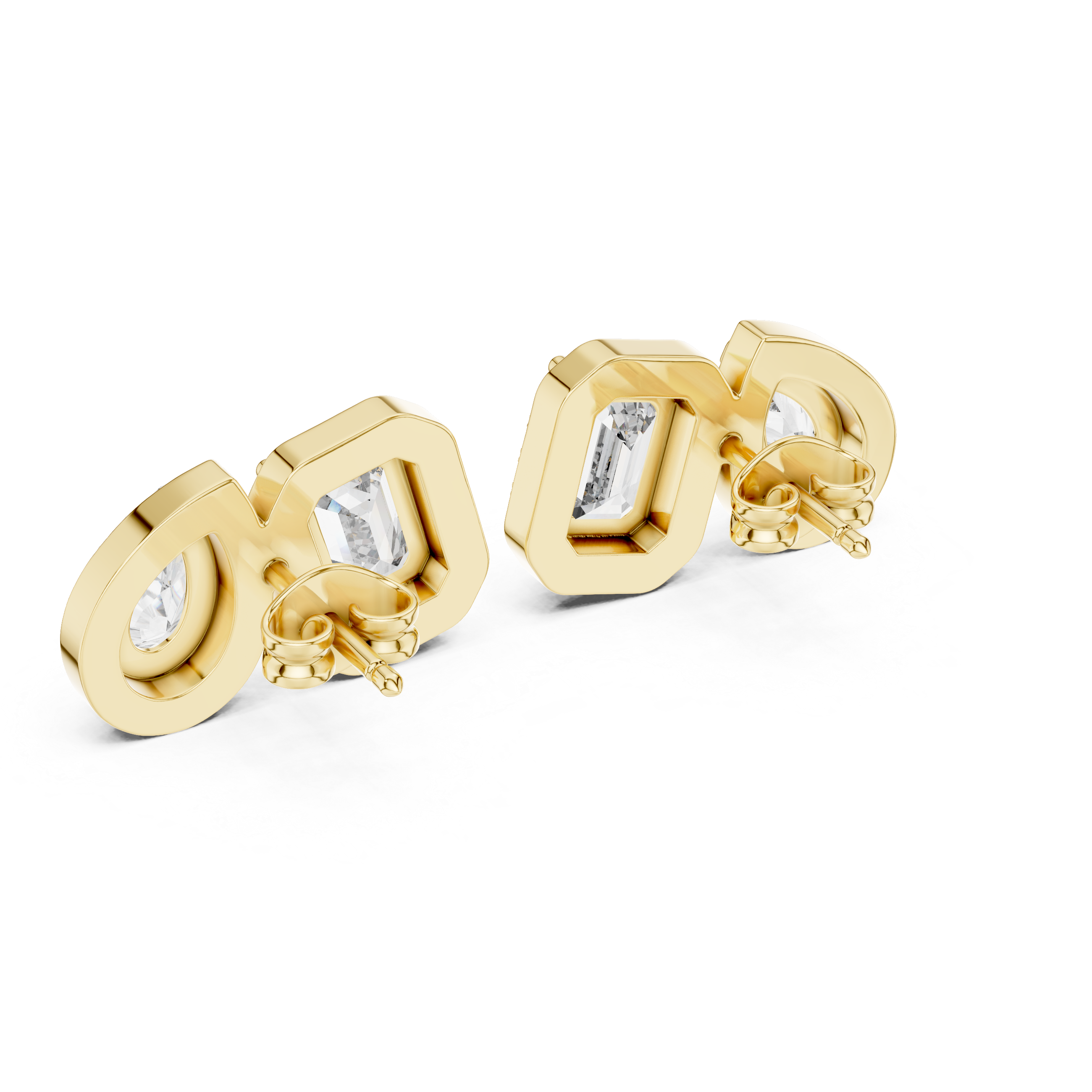 Twin Radiance Emerald & Pear Studs