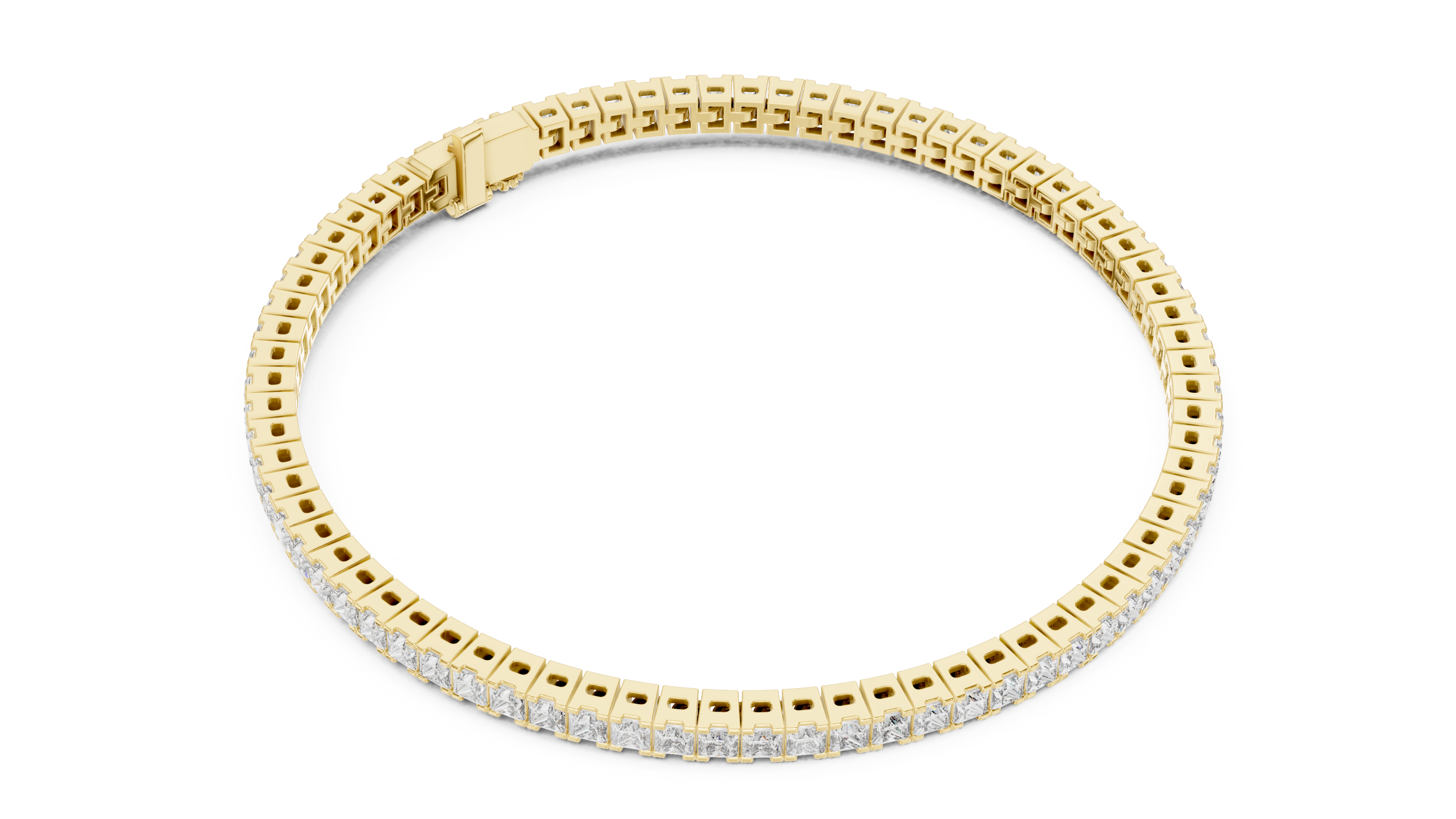 Eternal Elegance Princess-Cut Diamond Bracelet