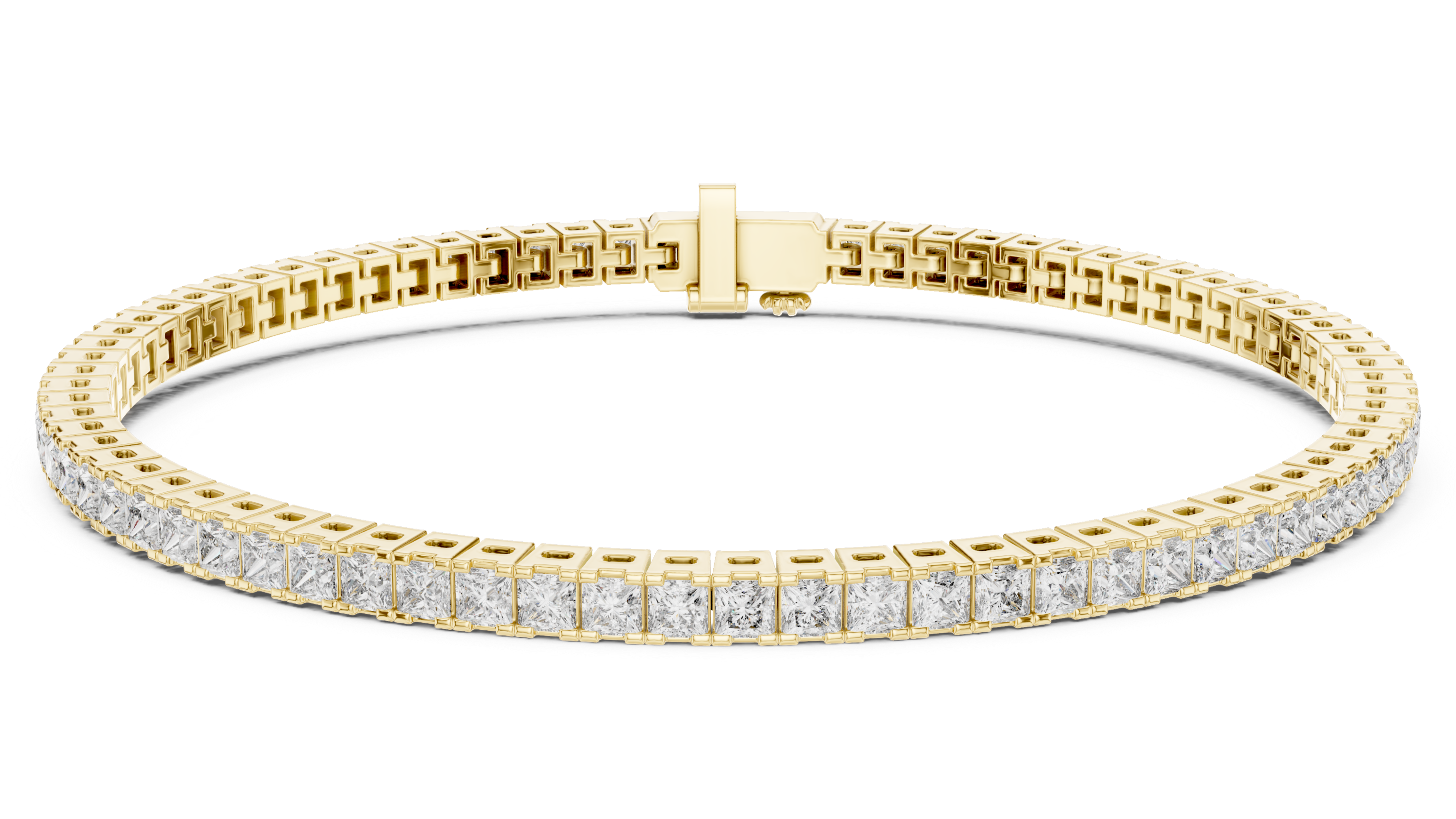 Eternal Elegance Princess-Cut Diamond Bracelet