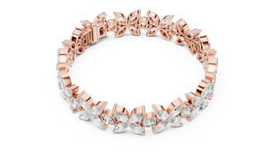 Floral Bloom Marquise Diamond Bracelet