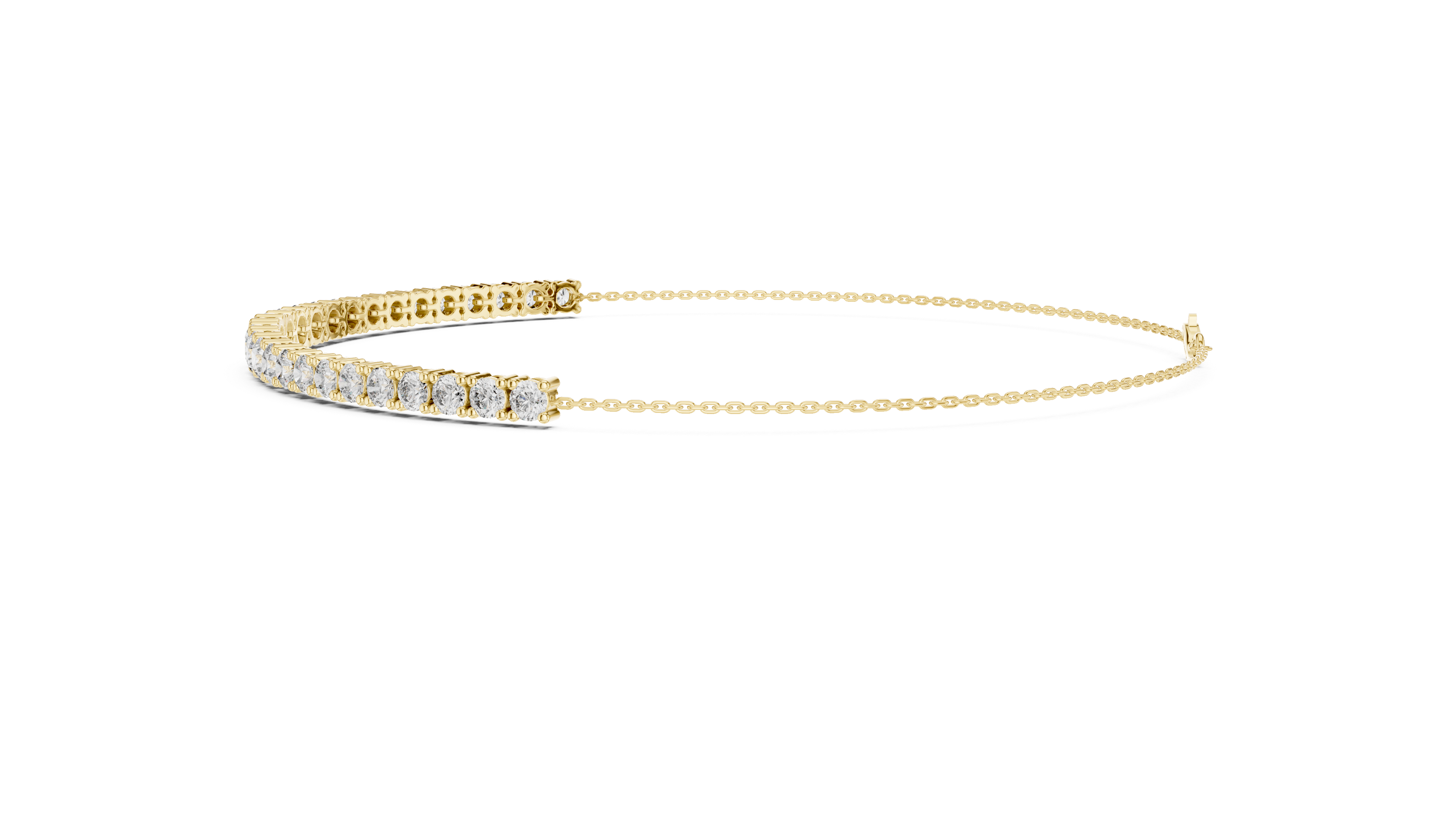 Celeste Line Diamond Chain Bracelet