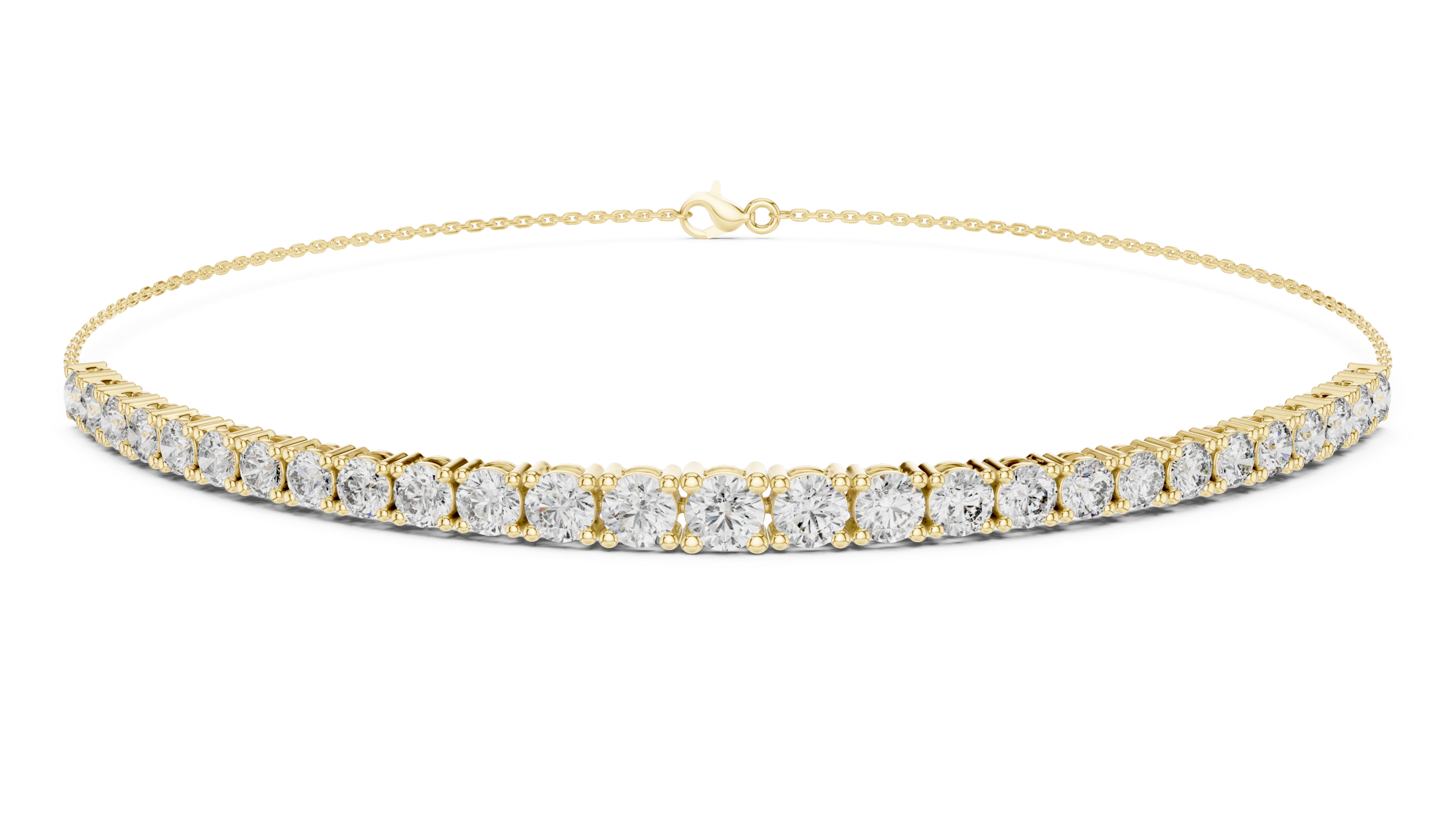 Celeste Line Diamond Chain Bracelet