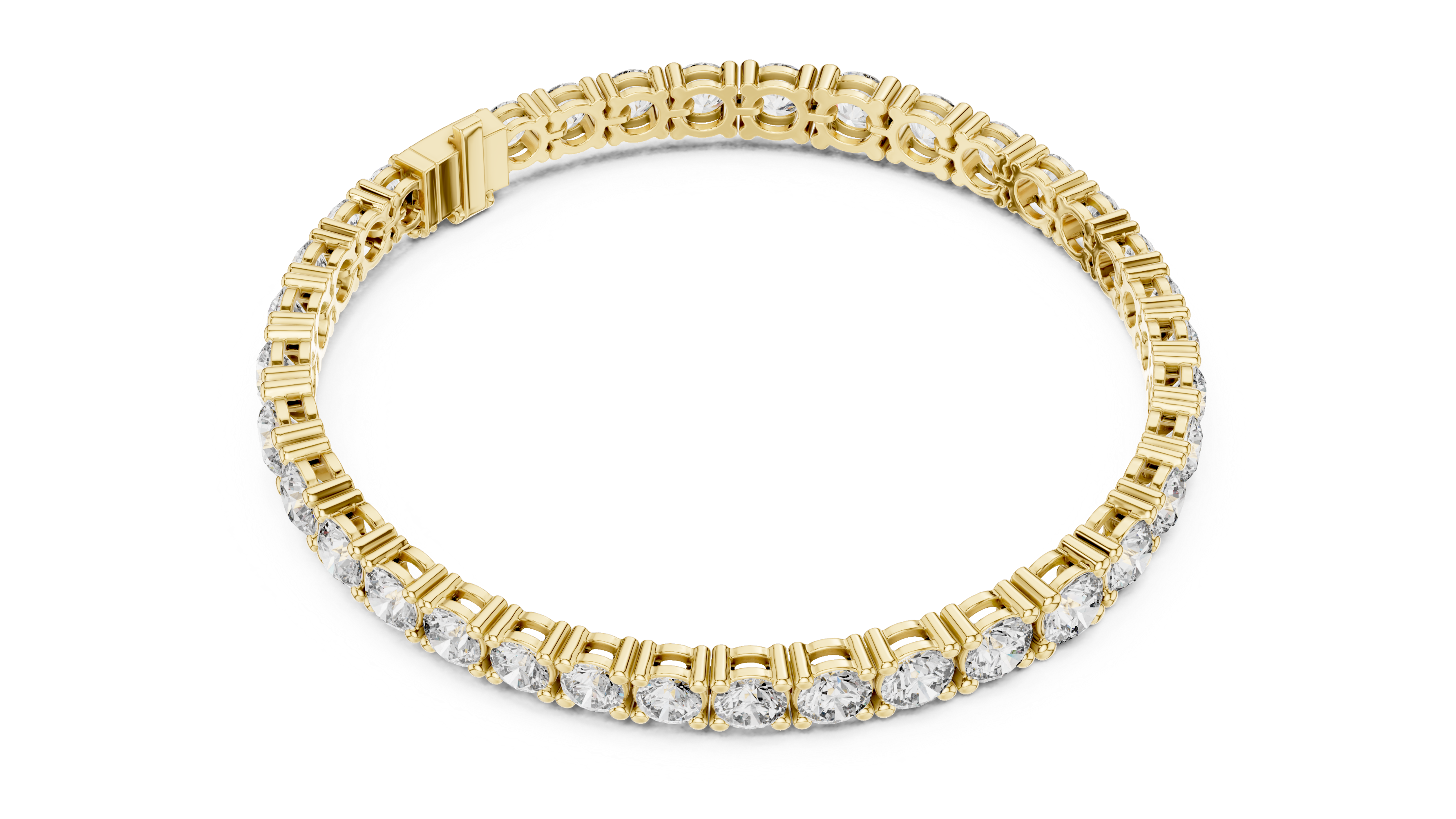 Classic Radiant Round Diamond Tennis Bracelet