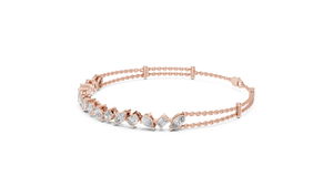 Starlit Symphony Multi-Cut Diamond Bracelet