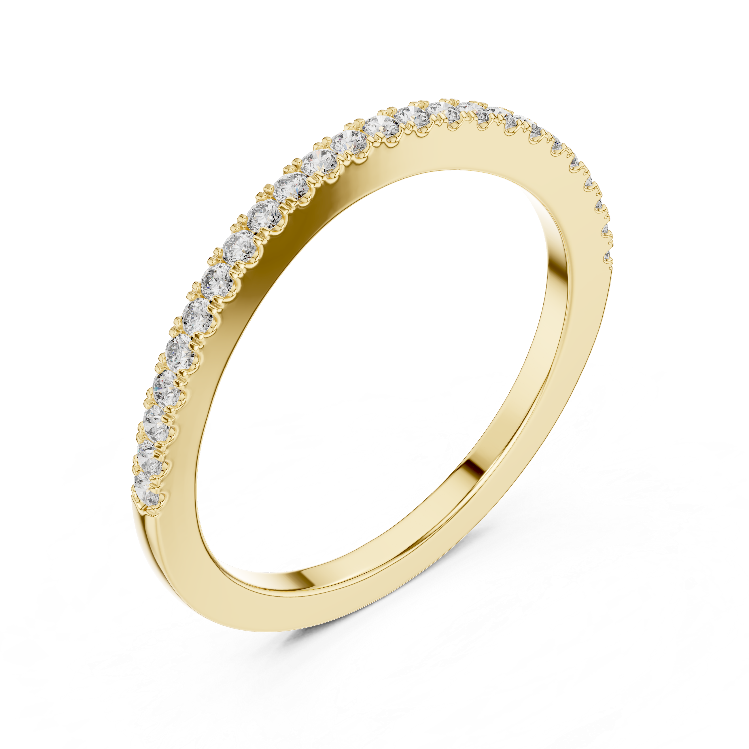 Elegant Yellow Gold Diamond Eternity Band