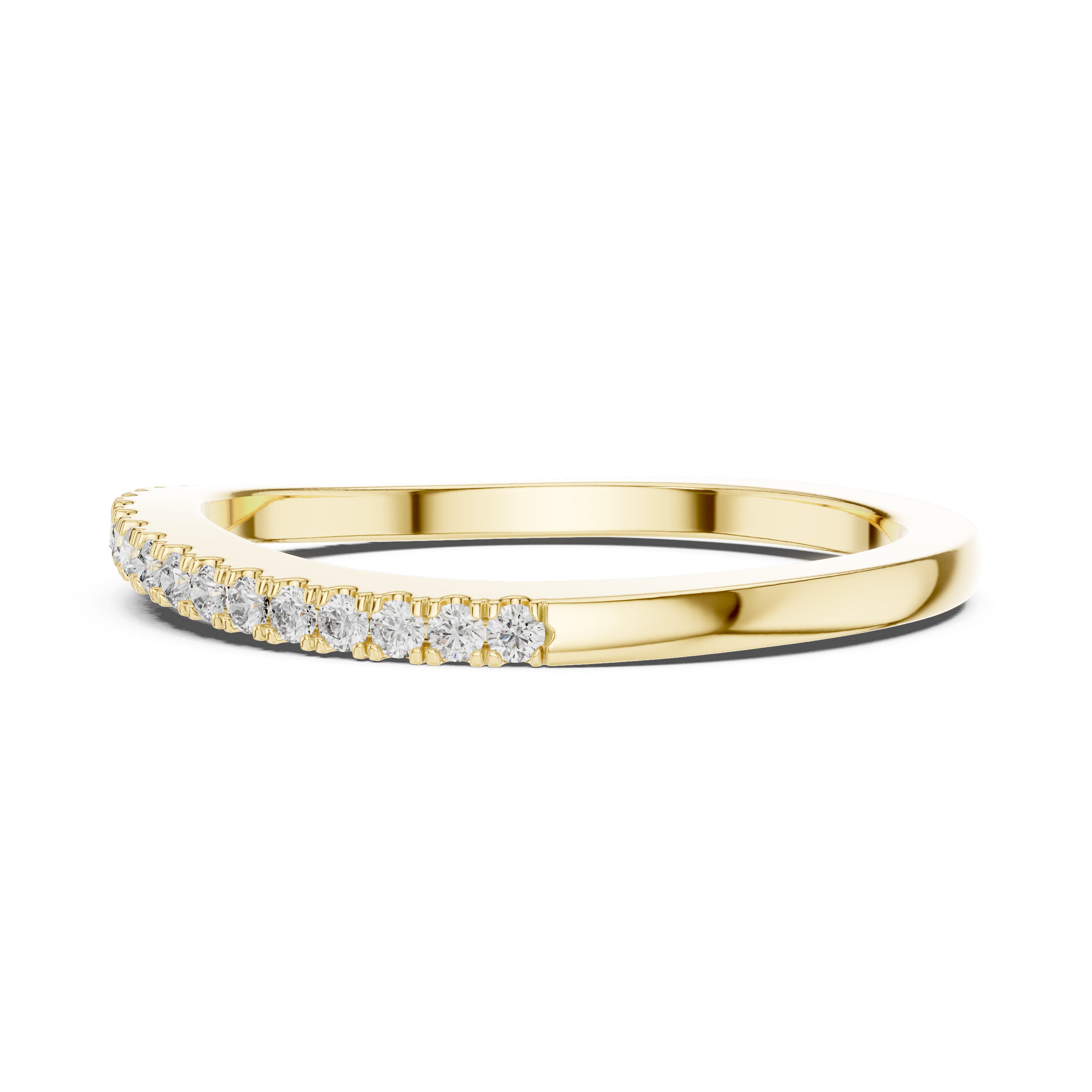 Elegant Yellow Gold Diamond Eternity Band
