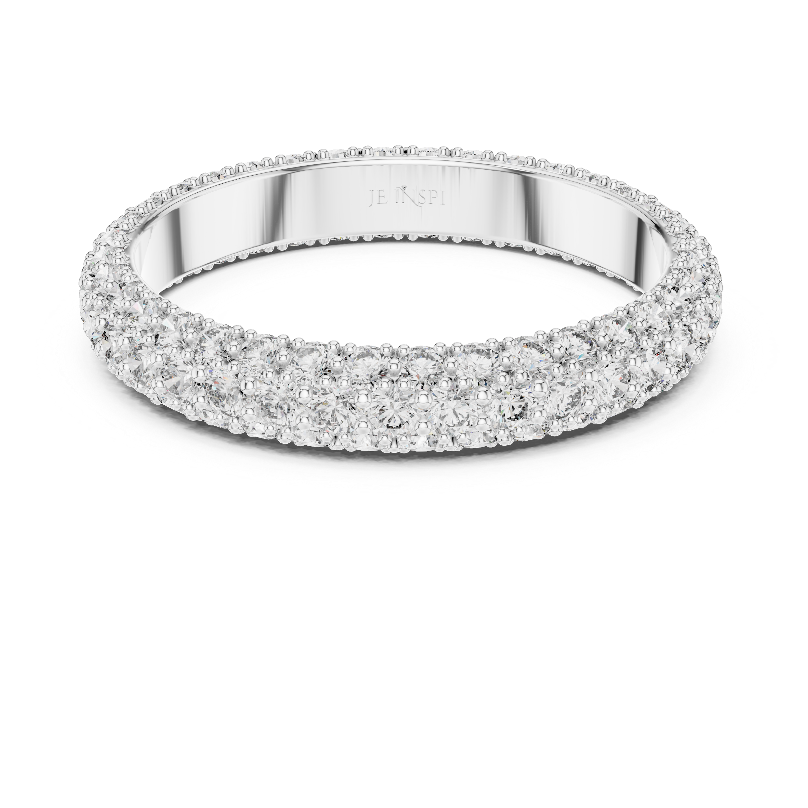 Elegant Rose Gold Diamond Eternity Band
