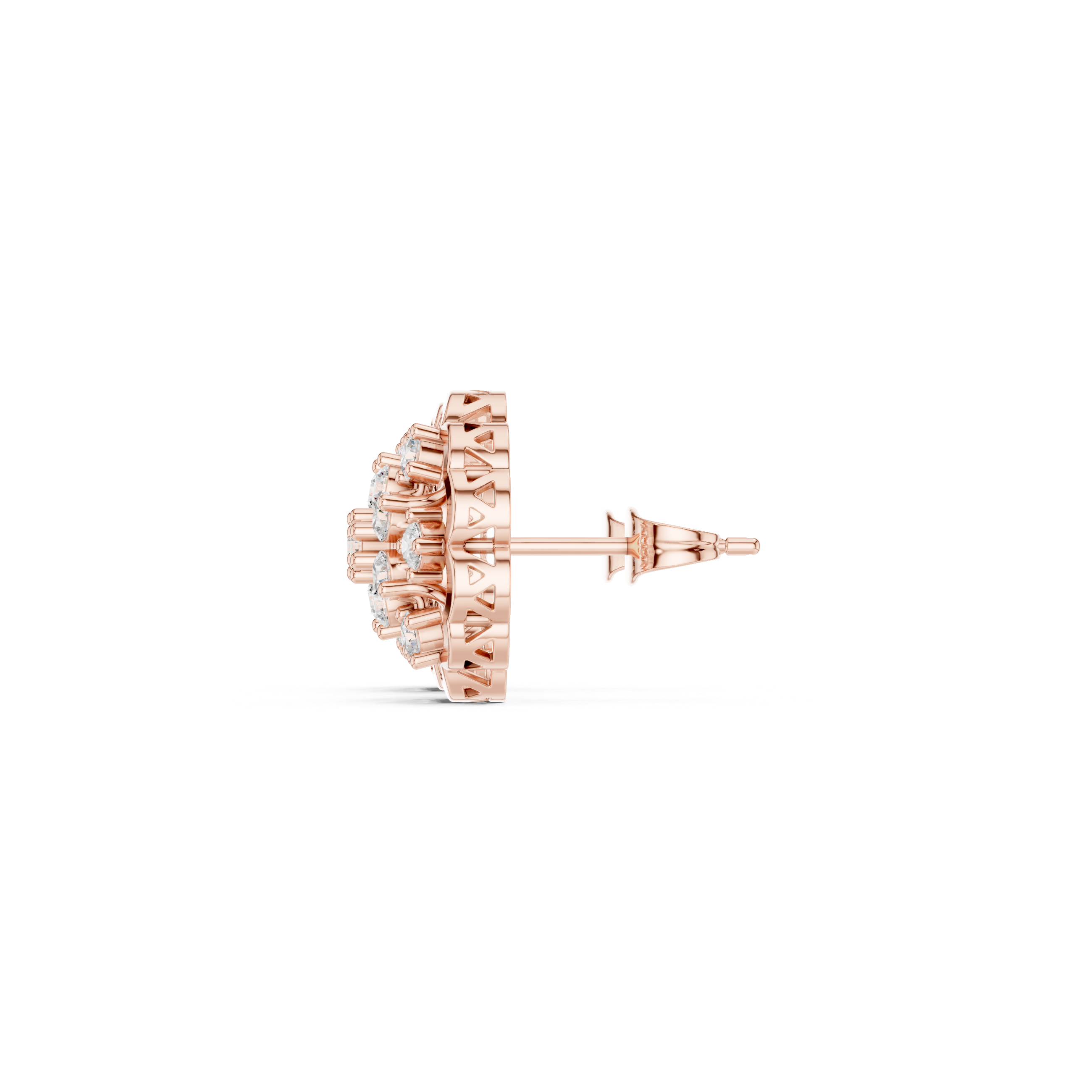 Sparkling Petal Diamond Earrings